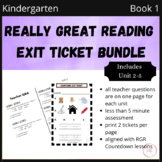 Kindergarten Countdown Really Great Reading Exit Tickets Book 1