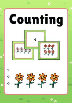 Preview of Kindergarten Counting 1-18 Matching Game
