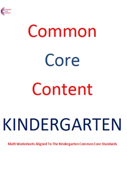 Preview of Kindergarten Counting & Cardinality Common Core Math Worksheets K.CC.