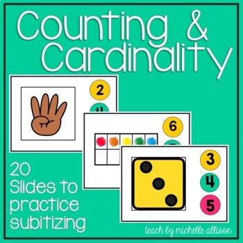 Preview of Kindergarten Counting | Counting to 10 | Google Classroom Kindergarten