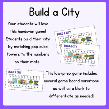 Preview of Kindergarten Counting Game! - Build a City!