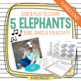 Kindergarten Counting Song: 5 Elephants | Song, Game & Activity