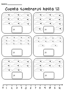 kindergarten counting worksheets in spanish hojas de