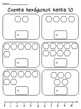 kindergarten counting worksheets in spanish hojas de contar kinder