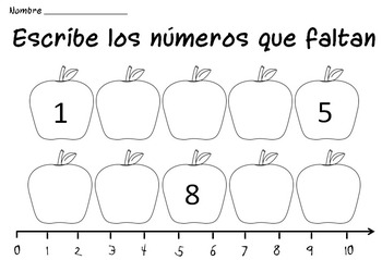 kindergarten counting worksheets in spanish hojas de contar kinder