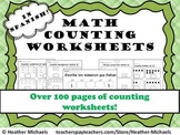 Kindergarten Counting Worksheets in Spanish / Hojas de con