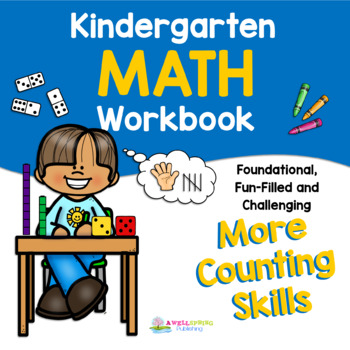 Preview of Kindergarten Counting Worksheets in a Workbook - More Counting