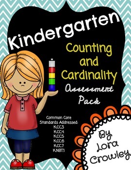 Preview of Kindergarten Counting and Cardinality Assessment Pack
