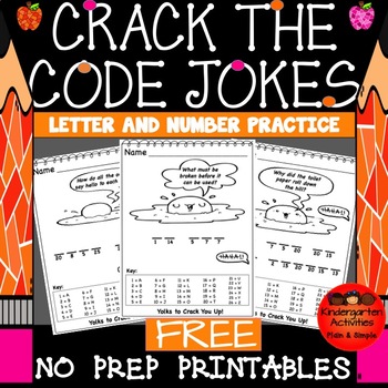 Crack the Code Puzzles Free Printable Featuring Donut Jokes