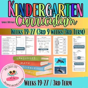 Preview of Kindergarten Curriculum| 3rd 9 Weeks | Weeks 19-27|