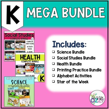 Preview of Kindergarten Curriculum Mega Bundle