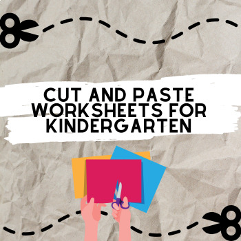Preview of Kindergarten Cut and Paste Worksheets | Number Activities, Farm Animals
