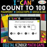 Kindergarten DIGITAL Math Game | Counting to 100 | Distanc