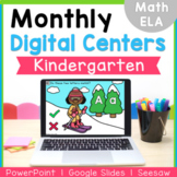 Kindergarten DIGITAL Monthly Centers Bundle | Google Slide