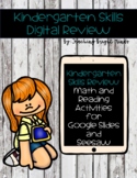 Kindergarten DIGITAL Review Skills for Seesaw, Google Slid