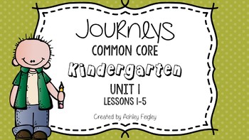 Preview of Kindergarten Daily ELA Skills (Unit 1) ~Compatible with Journeys~