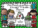 Kindergarten Daily Math April - NO PREP-Distance Learning 