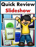Kindergarten Daily Quick Review POWERPOINT (letters, numbe
