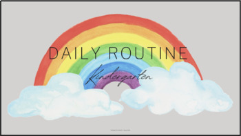 Preview of Kindergarten Daily Routine | Google Slides