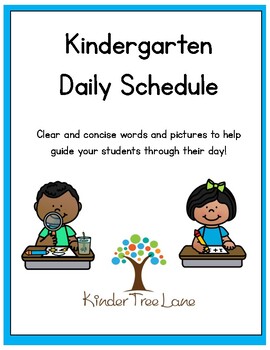Preview of Kindergarten Daily Schedule Icons