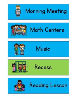 Kindergarten Daily Schedule Icons by KinderTreeLane | TPT