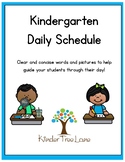 Kindergarten Daily Schedule Icons