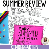 Kindergarten Summer Review Packet Fun Summer School Activities