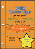 Kindergarten Daily Warm Ups for the Entire Year BUNDLE!