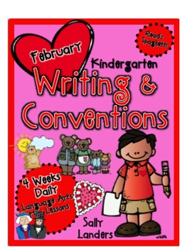 Preview of Kindergarten Daily Writing Lessons - February