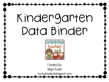 Preview of Kindergarten Data Binder