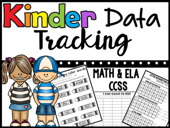 Preview of Kindergarten Data Binder, Tracking, & Assessments- (CCSS) *Everything you need*