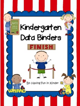 Preview of Kindergarten Data Binders - Kindergarten Data Notebooks - Common Core Aligned