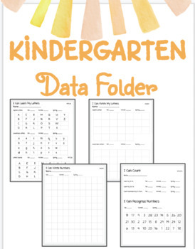Preview of Kindergarten Data Folder