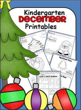 Preview of December Math and ELA Unit - Kindergarten