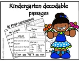 Kindergarten Decodable Passages