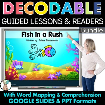 Preview of Kindergarten Decodable Reader Books Guided Science of Reading Word Mapping