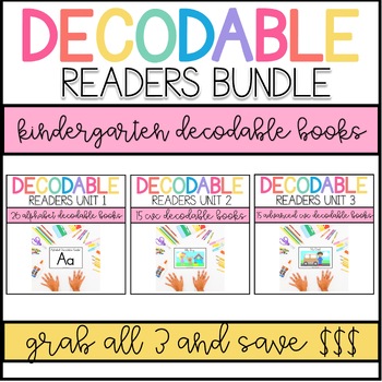 Preview of Kindergarten Decodable Readers Bundle