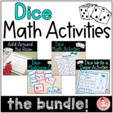 Kindergarten Dice Math Activities Bundle for Kindergarten 