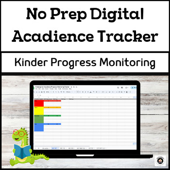 Preview of Kindergarten Digital Acadience Progress Monitoring Tracker