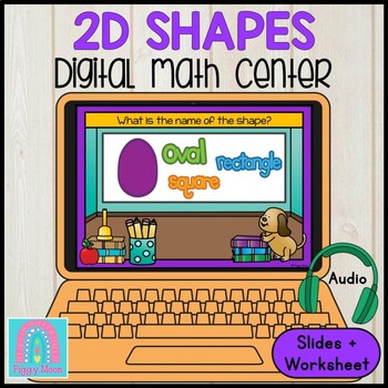 Preview of Kindergarten Digital Center : MATH :  2D Shapes