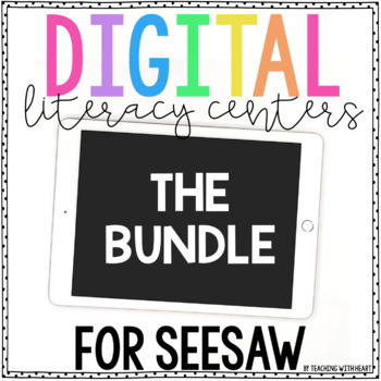 Preview of Kindergarten Digital Literacy Centers BUNDLE | Distance Learning