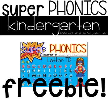 Preview of Kindergarten Digital Phonics Curriculum, Letter ID FREEBIE