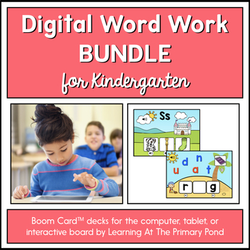Preview of Kindergarten Phonics Games | Digital Bundle | BOOM Cards™