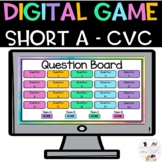 Kindergarten Digital Rhyming Activity Quiz Game -CVC - Short A 