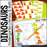 Kindergarten Dinosaur Theme Centers | Math and Literacy Ac