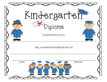 Preview of Kindergarten Diploma