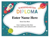 Kindergarten Diploma - Editable