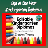 Kindergarten Diplomas - Editable End of Year Award