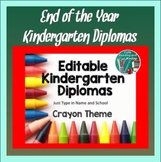 Kindergarten Diplomas - Editable End of Year Award
