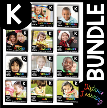 Preview of Kindergarten Daily Review BUNDLE - Independent Worksheets Homeschool